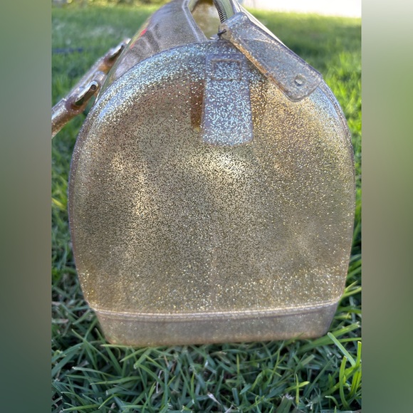 FURLA Oro glam gold glitter bag! - Picture 7 of 16